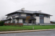 Prairie architecture at 27 Monmouth Drive in Deal, New Jersey