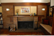 Frank Lloyd Wright Wm Martin House Living Room Fireplace
