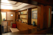 Frank Lloyd Wright Wm Martin House Living Room Settee Bookshelves 