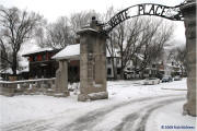 White Place gate entrance in Bloomington, Illinois on McNees.org Wright-Site