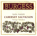 Burgess Vineyards Napa Valley Cabernet Sauvignon