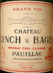 Chateau Lynch Bages Pauillac Bordeaux 2004 label