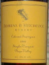 Behrens & Hitchcock Staglin Vineyard Cabernet Sauvignon 1994 Label