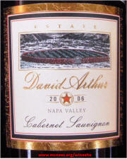 David Arthur Napa Valley Cabernet Sauvignon 2006 label