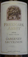 Freemark Abbey Napa Valley Cabernet Sauvignon 1994 label 