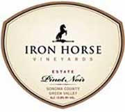 Iron Horse Estate Pinot Noir Label