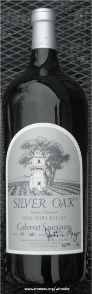Silver Oak Bonny's Vineyard 1990 bottle # 41 of 60