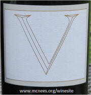 Viader "V" Napa Valley Red Table Wine 2004 Label