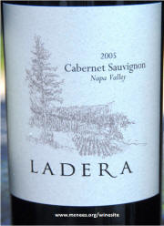 Ladera Napa Valley Cabernet Sauvignon 2005 label