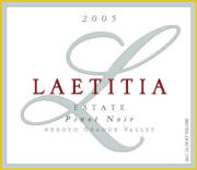 Laetitia Pinot Noir 2005 Label