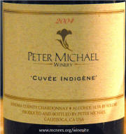 Peter Michel Cuvee Indigene Chardonnay 2004 label on McNees.org/winesite