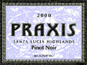 Praxis 2000 Pinot Nior label