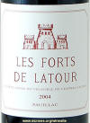 Chateau Les Fort Latour 2004 label on McNees.org/winesite