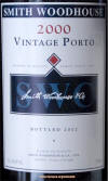 Smith Woodhouse 2000 vintage port label on McNees.org/winesite