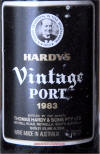 Hardy's Vintage Port label on McNees.org/winesite