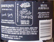 Mollydooker Goose Bumps Sparkling Wine rear label 2006