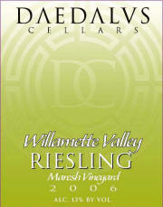 Daedalus Cellars Willamette Valley Riesling 2004