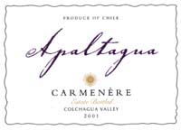 Apaltagua Carmenere Wine Label