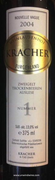 Kracher Nouvelle Vague Zweigelt TBA Number 1 2004