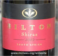 Bilton South Africa Shiraz 2002 label