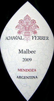Achaval Ferrer Mendoza Malbec 2009