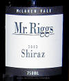 Mr. Riggs McLaren Vale Shiraz 2002