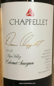 Chappellet Signature Napa Valley Cabernet Sauvignon Etched 6L bottle 2012