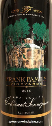 Frank Family Vineyards Napa Valley Cabernet Sauvignon 2016