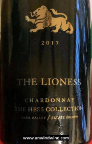 Hess Collection The Lionesse Napa Estate Chardonnay 2017