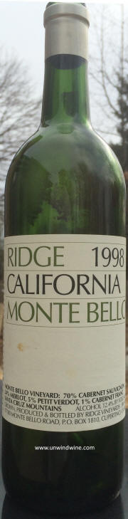 Ridge Monte Bello 1998