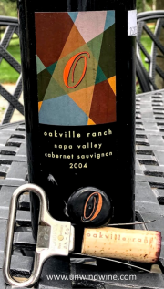 Oakville Ranch Napa Cabernet 2004 bottle, label, foil, cork