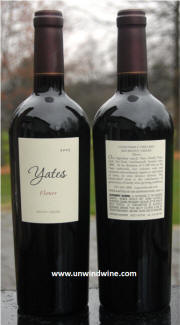 Yates Family Vineyard and Winery - Flower Mt Veeder Merlot 2005