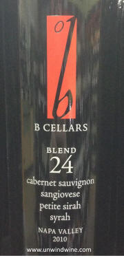 B Cellars Napa Valley Red Blend 24 2010