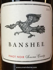 Banshee Sonoma County Pinot Noir 2012