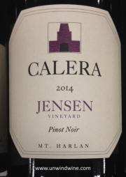 Calera Jensen Vineyard Mt Harlan Pinot Noir 2014
