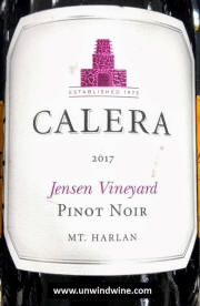Calera Jenson Vineyard Mt Harlan Pinot Noir 2017
