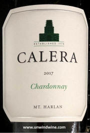 Calera Mt Harlan Chardonnay 2017 
