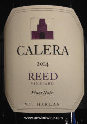 Calera Mt Harlan Reed Vineyard 2014