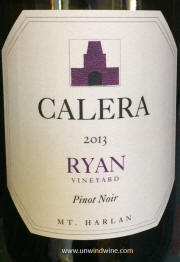 Calera Ryan Vineyard Mt Harlan Pinot Noir 2013