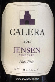 Calera Jensen Vineyard Mt Harlan Pinot Noir 2011 