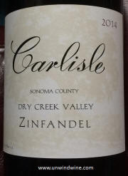Carlisle Sonoma County Dry Creek Valley Zinfandel 2014