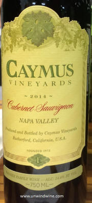 Caymus Vineyards Napa Valley Cabernet Sauvignon 2014