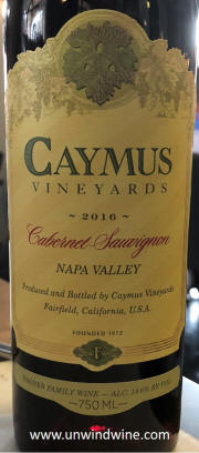 Caymus Vineyards Napa Valley Cabernet Sauvignon 2016