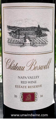 Chateau Boswell Napa Valley Estate Reserve Red 2016