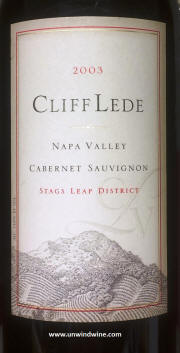 Cliff Lede Stags Leap District Cabernet Sauvignon 2003