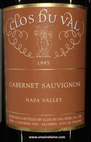 Clos du Val Napa Valley Cabernet Sauvignon 1995