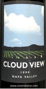 Cloud View Napa Valley Red Wine 1999