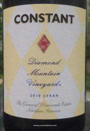 Constant Diamond Mtn Vineyard - Queen of Diamonds Estate - Northern Sonoma Syrah 2010