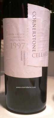 Cornerstone Cellars Napa Valley Cornerstone Vineyard Cabernet Sauvignon 1997 label 