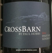Crossbarn Paul Hobbs Pinot Noir 2012